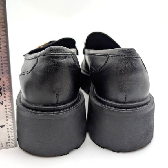 Aldo Oneameth Platform Lug Sole Loafers Women's Round Toe Black Size US8.5 EU39 - Picture 13 of 16